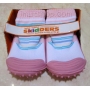 SKIDDER STRIP PINK SHOE SOCK-GIRL SKIDDER STRIP PINK SHOE SOCK-GIRL